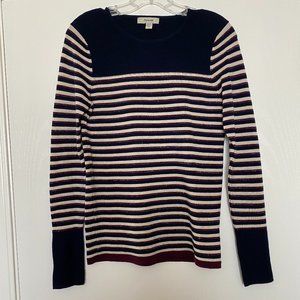 faconnable striped merino wool sweater